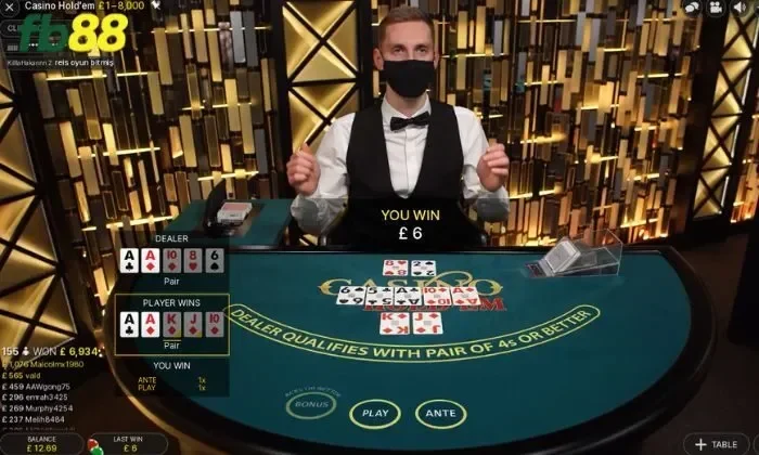 Kết quả quyết định dựa vào tổng điểm của 7 lá bài