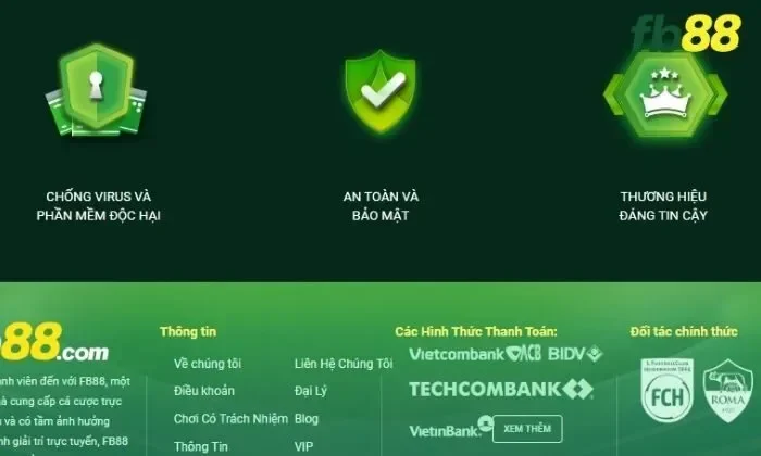 Chính sách bảo mật Fb88 sử dụng nhiều biện pháp an ninh cao cấp