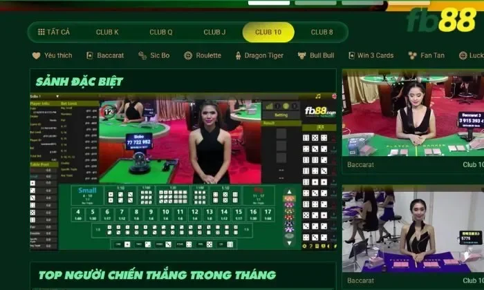 Club Ten FB88 là một game bài trực tuyến phổ biến và đáng tin cậy