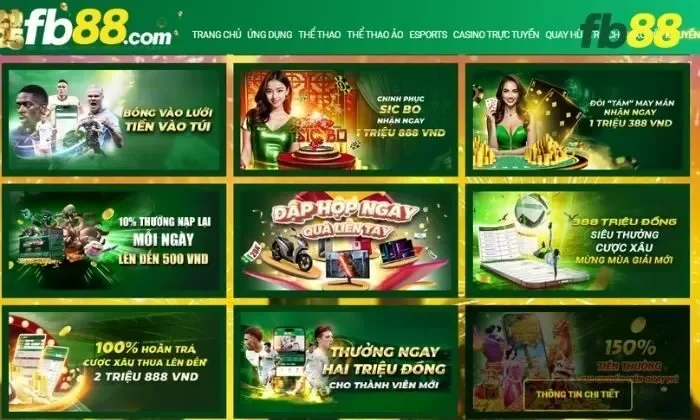 Fb88 nổi bật với nhiều khuyến mãi khủng dành cho cộng đồng thành viên