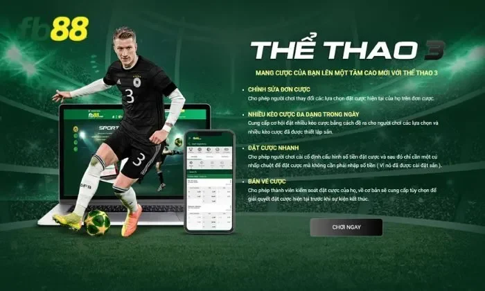 Nâng tầm trải nghiệm cá cược với sảnh Thể thao 3