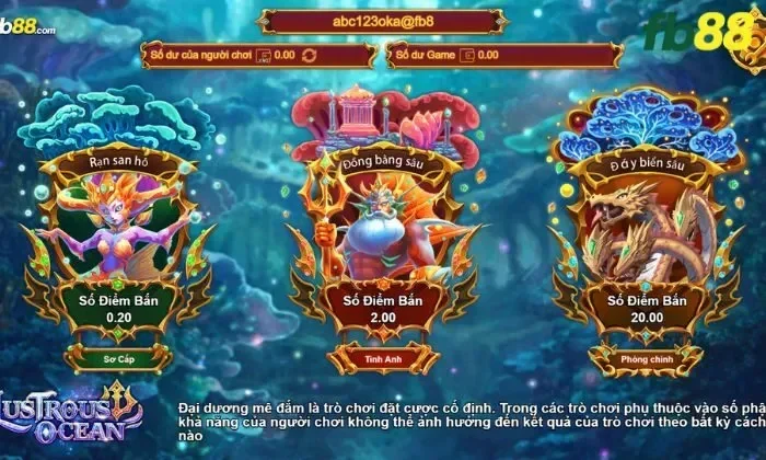 Luật chơi Lustrous Ocean FB88