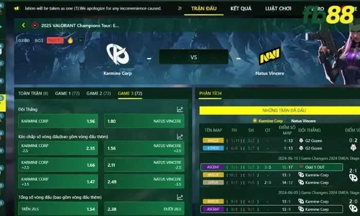 Cá cược Valorant FB88 an toàn, minh bạch